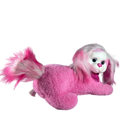 Puppy Surprise Pink Plush Toy Mama Dog Stuffed Animal with 2 babies imaginative - Picture 10 of 10